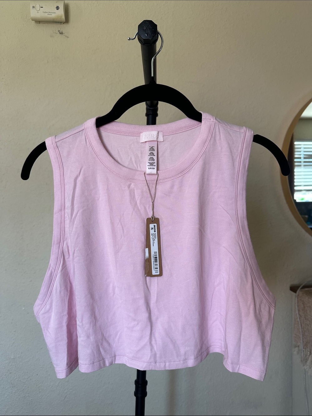 NWT Skims Boyfriend Cropped Tank in Cherry Blossom, Size Small